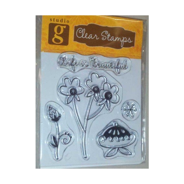 Studio G Floral Mini Stamp 3 Clear Stamps