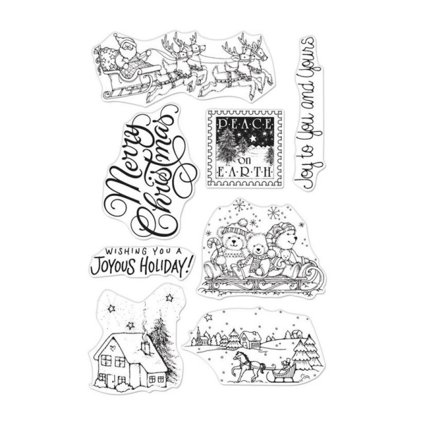 Hero Arts From The Vault Clear Stamp 4"X6" - Winter Joy