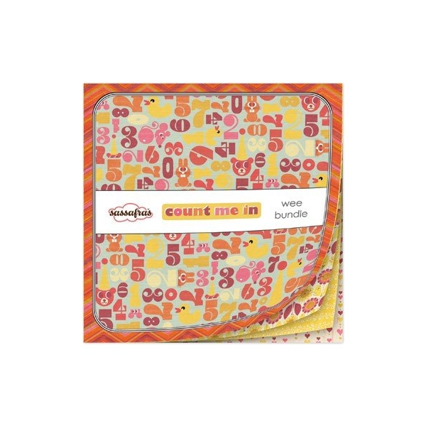 Sassafras - Count me in Wee Bundle patterned paper