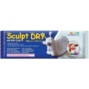 Mungyo Sculpt Dry - White Air Dry Clay (500gm)