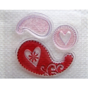 Studio G - Heart Paisley Clear Stamps