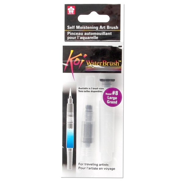 Sakura Koi Portable Water Brush (4 ml Barrel) - Large (Transparent White)