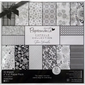 Papermania Capsule Collection 6X6" Paper Pack - Bexley Black