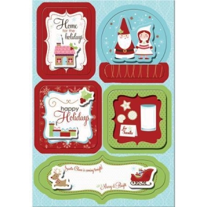 Imaginisce Cottage Christmas Collection - Happy Holiday Sticker Stackers