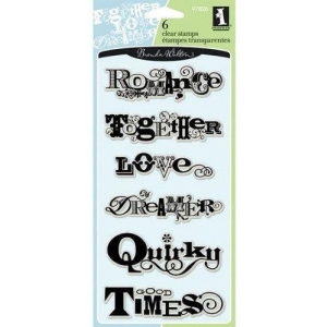 Inkadinkado Clear Stamps - Scrapbook Phrases (6 Stamps)