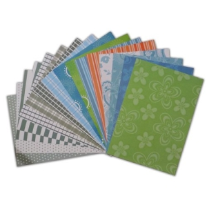 Assorted A5 Paper Pack - W&M Green (Set of 32 sheets)