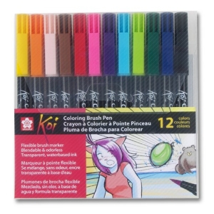 Sakura Koi Water Color Brush Set of 12 Colors