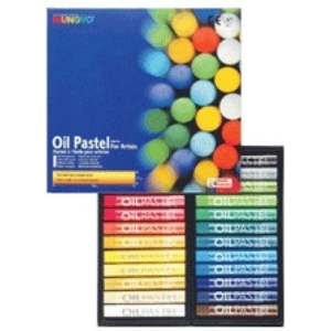 Mungyo Round Shaped Oil Pastel Crayon (24 Colors)