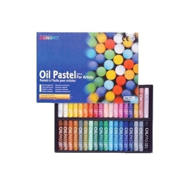 Mungyo Round Shaped Oil Pastel Crayon (36 Colors)