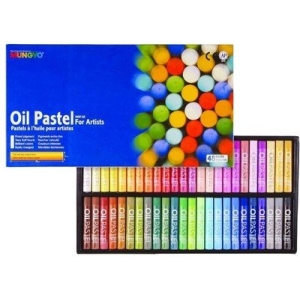 Mungyo Round Shaped Oil Pastel Crayon (48 Colors)