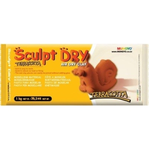 Mungyo Sculpt Dry - Terracotta Air Dry Clay (1kg)