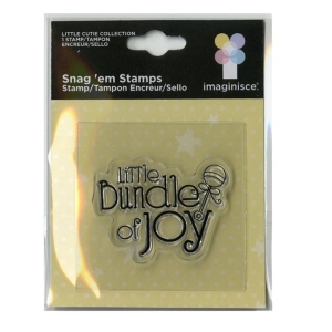 Imaginisce Snag'em Clear Stamps - Little Bundle of Joy