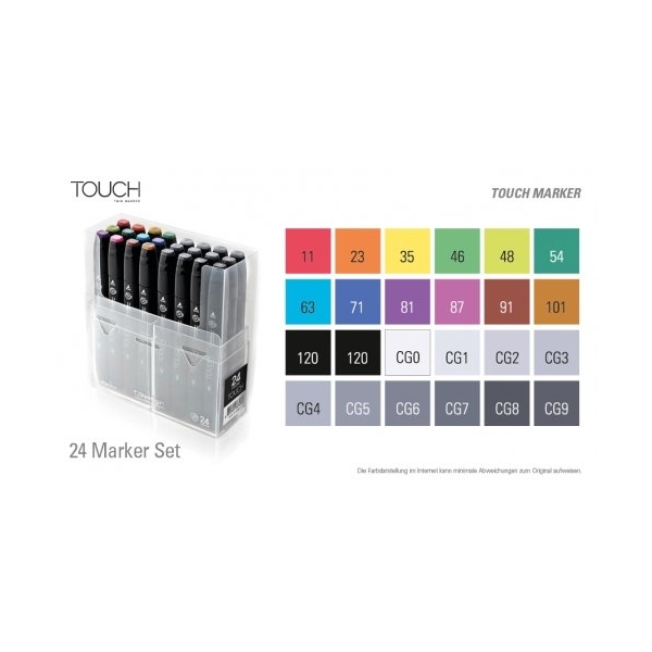 Shinhan Touch Marker 24 Color Set