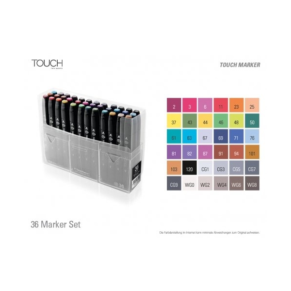 Shinhan Touch Marker 36 Color Set