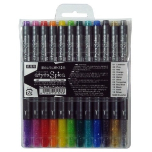 Copic Spica Glitter Pen Set A - Set of 12 Colors