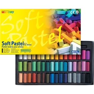 Mungyo Soft Pastel Half-Length Crayons (48 assorted colors)