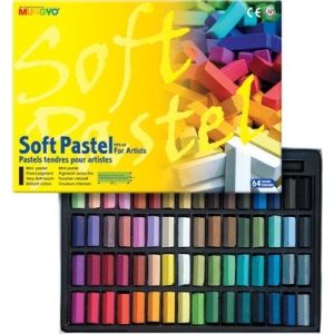 Mungyo Soft Pastel Half-Length Crayons (64 assorted colors)