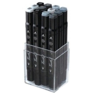 Shinhan Touch Marker "BG" (Blue Gray) Color - Set of 12