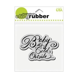 Stampendous Cling Rubber Stamp - Cling Cold Outside