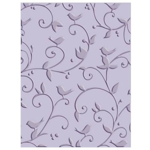 Cuttlebug Embossing Folder A2 Birds and Swirls