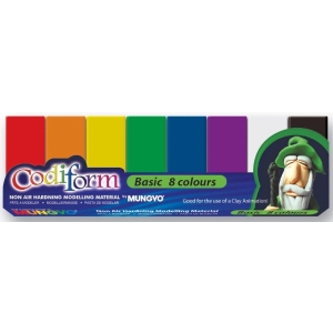 Codiform Non Air Hardening Assorted Clay (8 Colors)