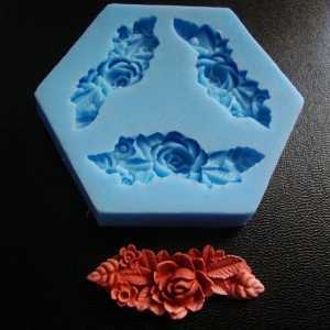 Spiral Flowers Silicone Clay Mould