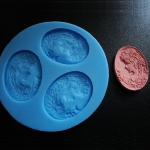 Victoria Lady Cameo-2 Silicone Clay Mould