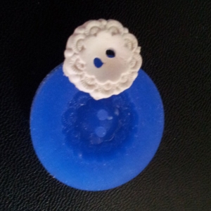 Vintage Button Silicone Clay Mould