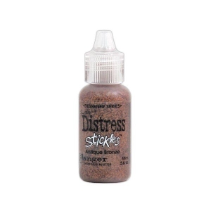 Tim Holtz Distress Stickles Glitter Glue - Antique Bronze