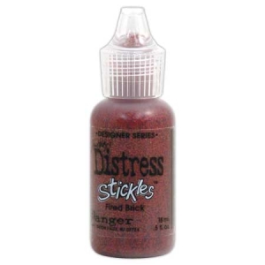 Tim Holtz Distress Stickles Glitter Glue - Fired Brick