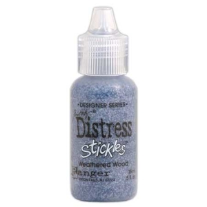 Tim Holtz Distress Stickles Glitter Glue - Weathered Wood