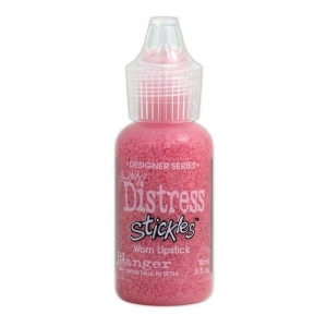 Tim Holtz Distress Stickles Glitter Glue - Worn Lipstick