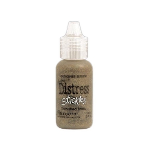 Tim Holtz Distress Stickles Glitter Glue - Tarnished Brass