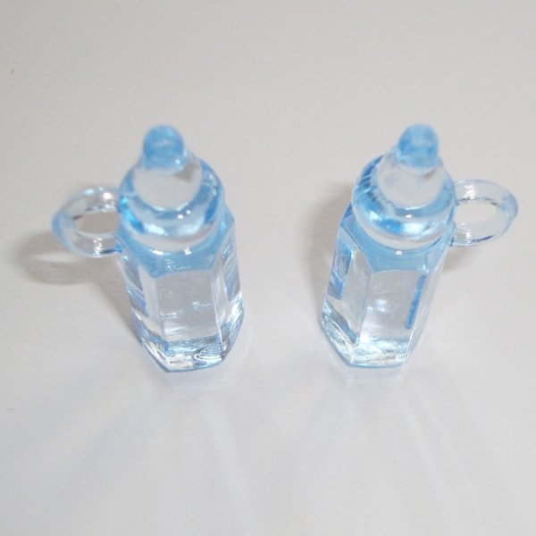 Baby Milk Bottle Plastic - Baby Blue - Large