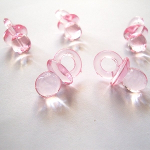 Baby Pacifier Plastic - Baby Pink