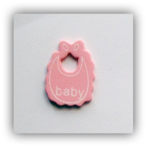 Baby Bibs Wooden - Baby Pink