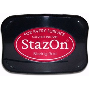 StazOn Solvent Ink Pad - Blazing Red