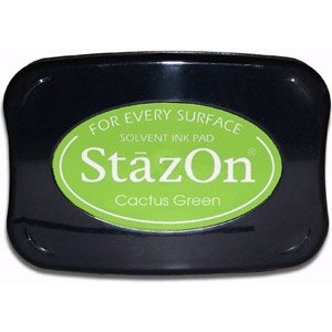 StazOn Solvent Ink Pad - Cactus Green