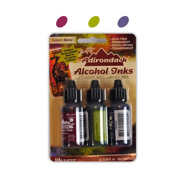 Tim Holtz Earth Tones Alcohol Inks - Farmers Market (Pack of 3)