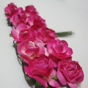 Mulberry Paper Roses - Two Toned Pink (pack of 24 roses)