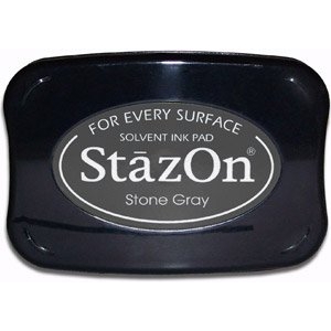 StazOn Solvent Ink Pad - Stone Gray