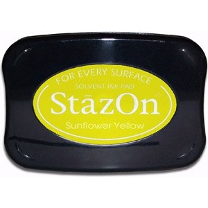 StazOn Solvent Ink Pad - Sunflower Yellow