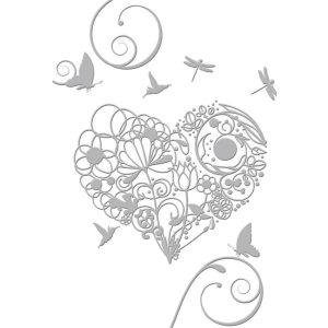 Couture Creations Embossing Folder - Butterfly Hugs (5"X7")