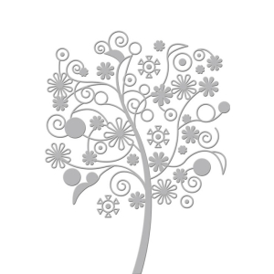 Couture Creations Embossing Folder - Far Away Tree (5"X7")