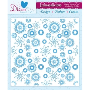 Embossing Folder - Flower Power (8 x 8 inch)