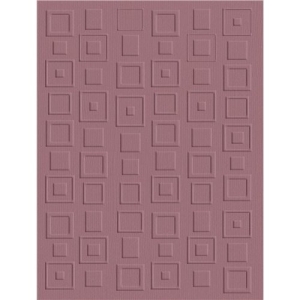 Quickutz A2 Embossing Folder - Retro Squares