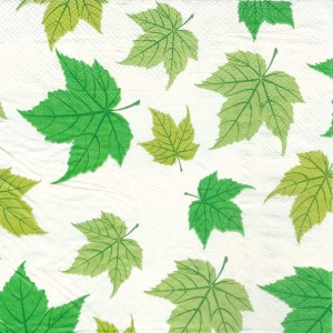 A pack of 12 by 12 inch Decoupage Napkins(5 pcs) - Maple Leaves