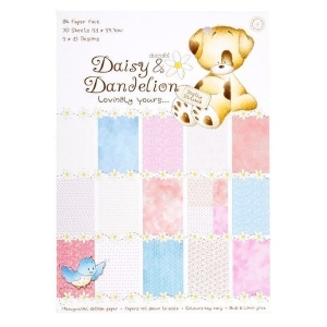 DoCrafts A4 Paper Pack - Daisy Dandelion