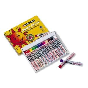 Sakura Craypas Junior Artist Oil Pastels - Set of 12 assorted colors