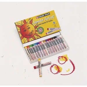 Sakura Craypas Junior Artist Oil Pastels - Set of 16 assorted colors